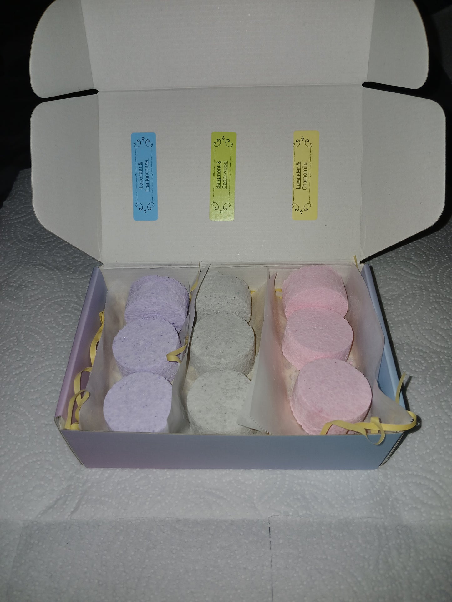 Aromatherapy shower steamers